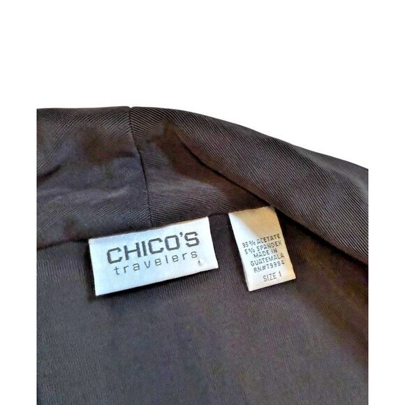 Chico's Travelers Set Size Small (1) Petite Cardigan Jacket Pants Short -Ankle - Picture 4 of 10